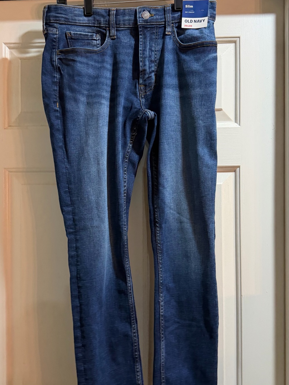 Old Navy Men’s Slim Jeans in Deep Blue Wash